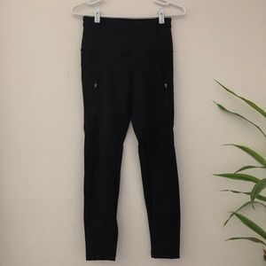 Lululemon Black Running Leggings With Pockets